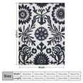 thumbnail image 4 of JEUXUS Flowers Flannel Blanket for All Seasons Super Soft Blanket 40x50in, 4 of 6
