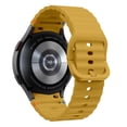 thumbnail image 2 of Compatible with Samsung Watch 7 6 5 4 Bands/Galaxy Watch 7 6 5 4 Band/Samsung Galaxy Watch 7 6 5 4 Bands 40mm 44mm, 20mm Soft Silicone Sport Band Replacement for Galaxy FE Band Women Men, Yellow, 2 of 6