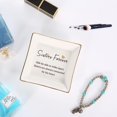 thumbnail image 4 of Gifts For Sister Square Ring Dish Jewelry Tray,Sister Birthday Gifts - Sister Forever,Side By Side Or Miles Apart, 4 of 4