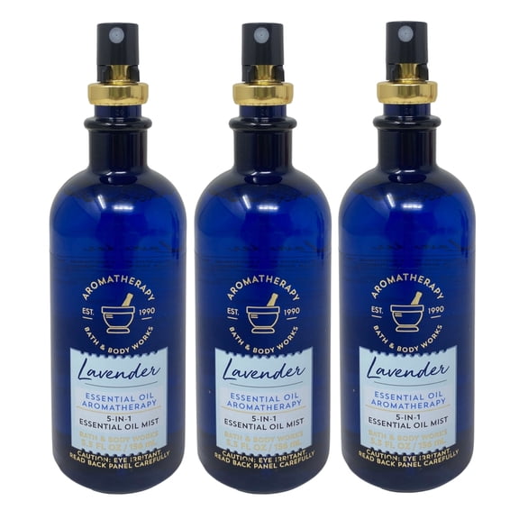 Bath & Body Works 3 Aromatherapy Lavender 5-in-1 Essential Oil Mists