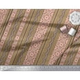 thumbnail image 2 of Soimoi Tissu Poly Georgette Rayé & Semi Mandala Kaléidoscope Imprimé au Mètre 52 Pouces de Large, 2 of 3