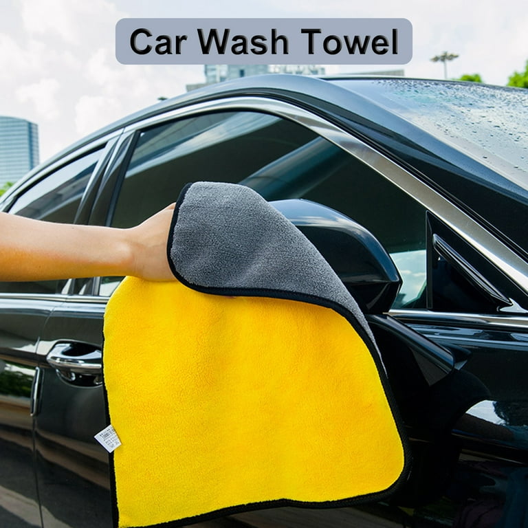 Multipurpose Plush Coral Fleece Cleaning Cloth Towel for Household, Car  Washing, Drying & Auto Detailing - Water Absorption Microfiber Waxing Towel  