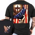 thumbnail image 2 of FLAGWIX Christian Cross American T-Shirt MLN3124TS - Father's Day, Christmas, Birthday Dad Gifts For Men, Husband Gifts - Mens T-shirts, Menswear, America T-Shirt, 4th of July T-Shirt, 2 of 6