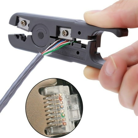 

Convenient Lightweight and Multifunctional UTP and STP Cable Stripper for Easy Round and Flat Stripping Ideal for All Your Stripping Needs Adjustable and User-Friendly
