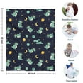 thumbnail image 4 of Dark Blue Dinosaurs Space Pattern Blanket,Comfortable Soft Lamb Wool Throw Blanket,All Season,Warm Lightweight Blankets for Sofa Bed Couch Living Room Chair,30"x40", 4 of 4