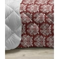 thumbnail image 3 of Christmas Down Alternative Comforter, Snowflakes Pattern in Ocean Tones Season Winter Xmas Noel Yule New Year, Microfiber Quilt for All Season, 5 Sizes, Sea Blue and White, by Ambesonne, 3 of 3