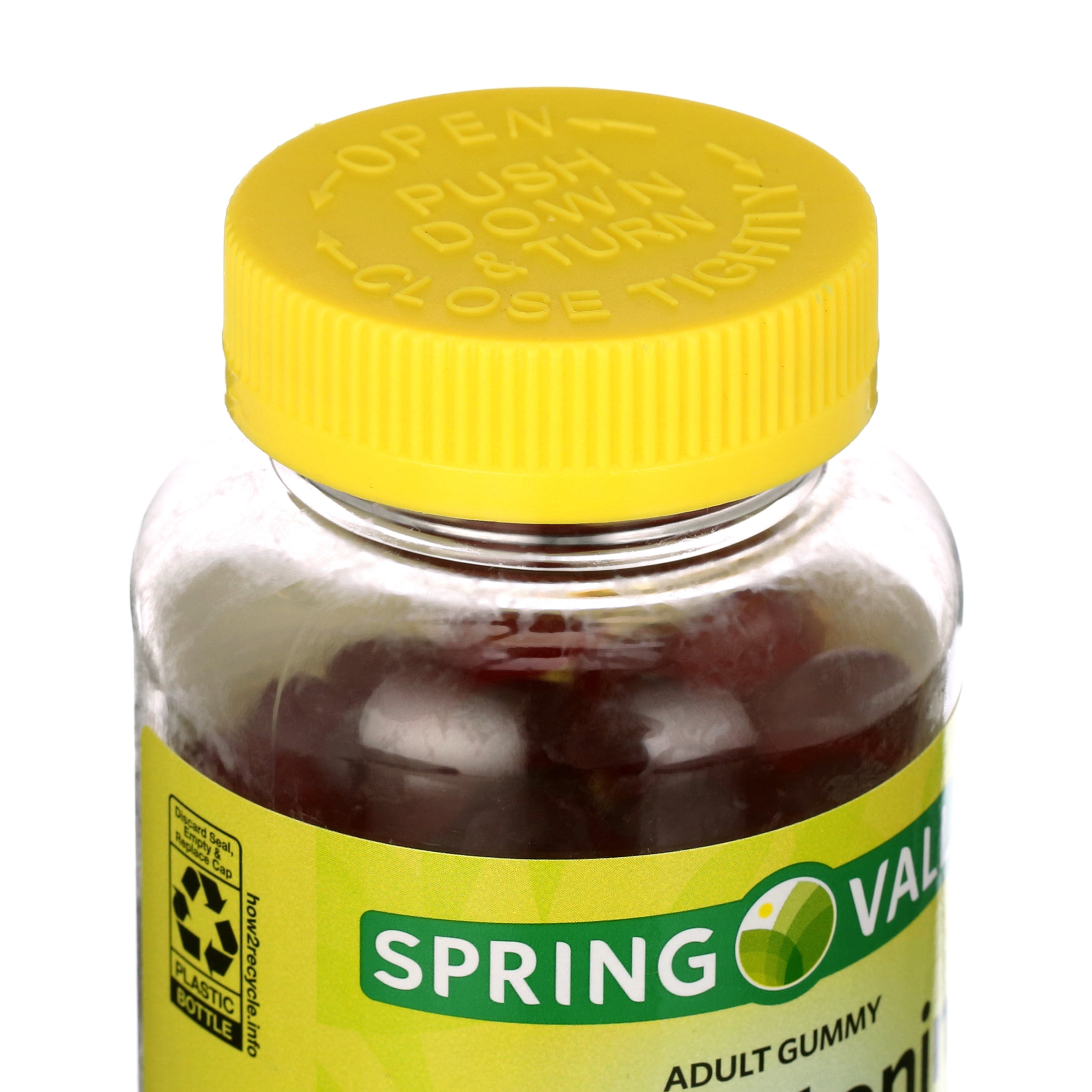 Spring Valley Non GMO Melatonin Sleep Support Dietary Supplement Gummies, Strawberry, 5 mg, 120 Count