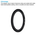 thumbnail image 4 of Uxcell 67mm-55mm Metal Step Down Ring with Cleaning Cloth, 2 Pack Camera Lens Filter Aluminum Adapter Ring, 4 of 6