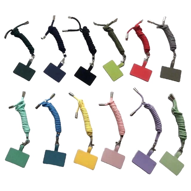 Sidaley Cordones anti-perdida para teléfono universal DIY Teléfono móvil Cuello extraíble Cuerda para colgar Correa ajustable Suministros para Type3 NO3
