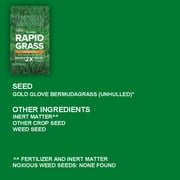 Scotts Turf Builder Rapid Grass Bermudagrass, Grass Seed and Fertilizer, 4 lbs.