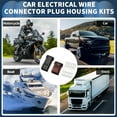 thumbnail image 3 of Unique Bargains 6 Pin Car Electrical Wire Connector Plug Housing Kits Waterproof 1 Set 2.8mm Series Brown, 3 of 6