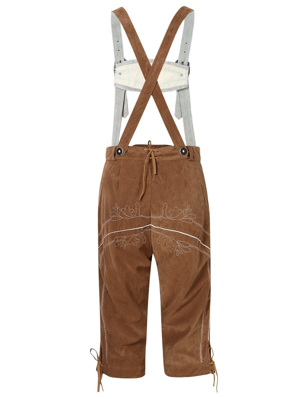 Men's Oktoberfest Lederhosen with Suspenders Leather Trousers