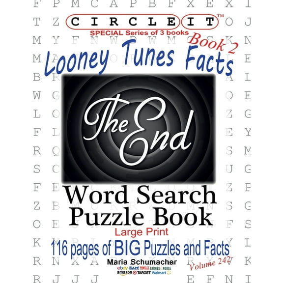Circle It, Looney Tunes Facts, Book 2, Word Search, Puzzle Book, (Paperback)