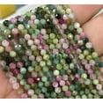 thumbnail image 3 of K-KED Natural 3mm Multi-Color Faceted Tourmaline Assorted Gems Round Loose Beads 15'', 3 of 4