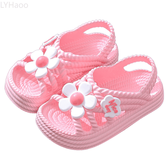 LYHaoo Girls Sandals Girls Sandals For Outdoor Play Comfortable Summer Breathable Lightweight Casual Walking Shoes For Toddlers Kids Age 3 10 With Slip Sole Sizes 24 Little Kid(3-4 Years)