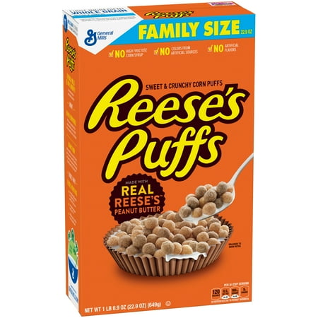 Reese's Puffs Peanut Butter Chocolate Cereal 22.9 oz Box