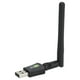 thumbnail image 3 of Receptor adaptador WiFi USB de 600Mbps Sincero tarjeta de red inalámbrica 2,4GHz/5GHz con antena negro, 3 of 10