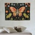 thumbnail image 3 of COMIO Plant Tapestry, Moth Tapestry Aesthetic Room Decor, Nature Moon Phase Tapestry Wall Hanging, Botanical Floral Tapestry Mushroom Tapestries for Bedroom Living Room Dorm, 3 of 7