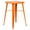 Orange, variant on Flash Furniture Commercial Grade 23.75" Square Silver Metal Indoor-Outdoor Bar Height Table