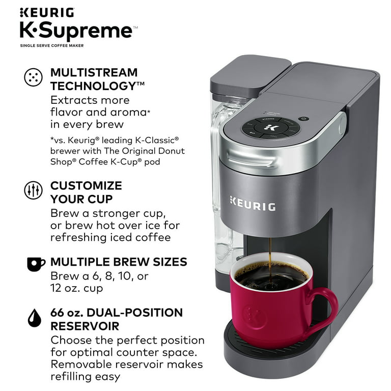 Keurig K-supreme Single-serve K-cup Pod Coffee Maker - Gray : Target