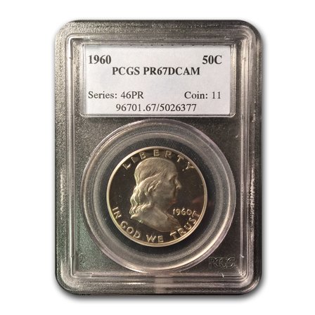 1960 Franklin Half Dollar PR-67 DCAM PCGS