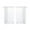 White, variant on 1Pcs Waterproof Sheer Short Curtains for Living Room Solid Colour Voile Panels Kitchen Cafe Tulle Window Treatments Rod Pocket