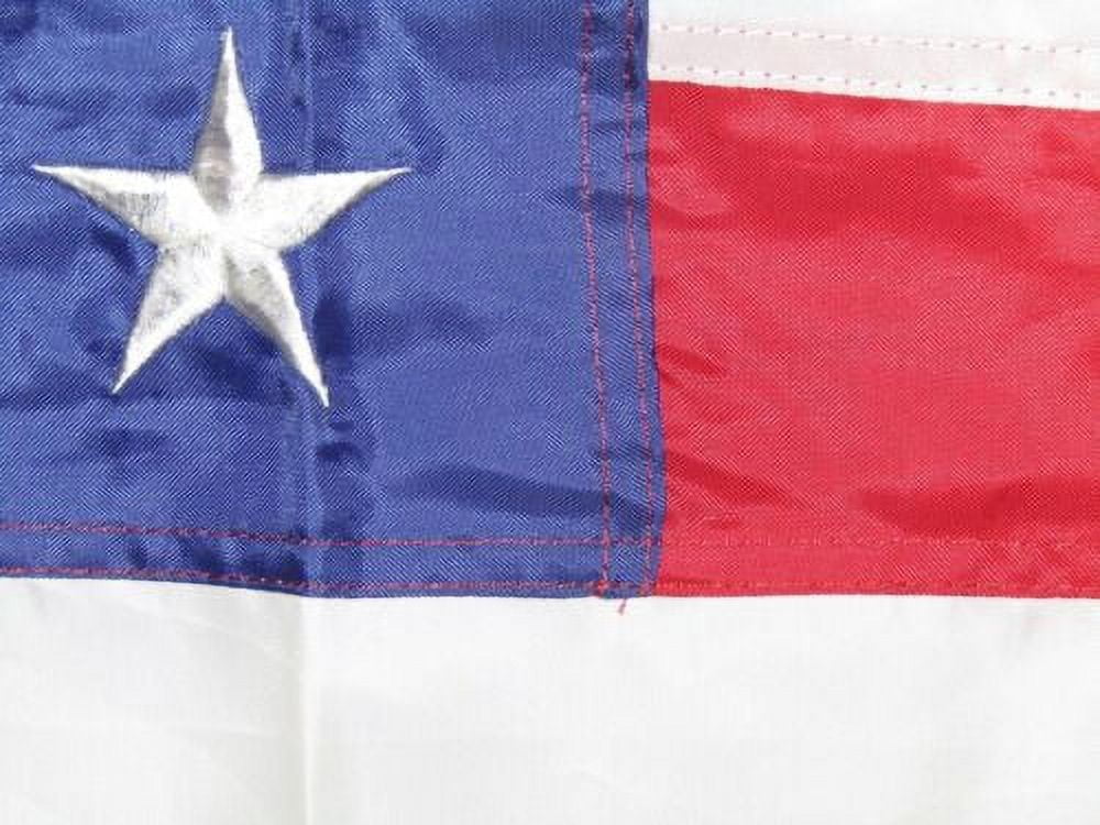 3x5 Embroidered Sewn USA American Gold Fringe Sleeve 300D Nylon Flag 3'x5'