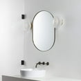 thumbnail image 3 of TEHOME Oil Rubbed Bronze Oval Mirror, 20x30 Inches, Capsule Pill Shaped, Stainless Steel Framed Bathroom Mirror, 3 of 5