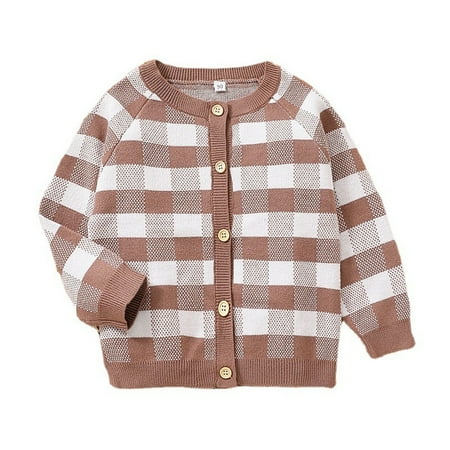 

Winter Jacket for Baby Girls Baby Winter Warm Jacket Toddler Child Kids Baby Girls Long Sleeve Plaid Patchwork Jacket Coats Outer Outfits Clothes Plaid Trench Coat Girls