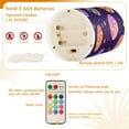 thumbnail image 5 of Yayeee Flameless Candles with Remote Flickering Battery Operated Multi Color Changing, Candy Cosmic Swirls, 5 of 7