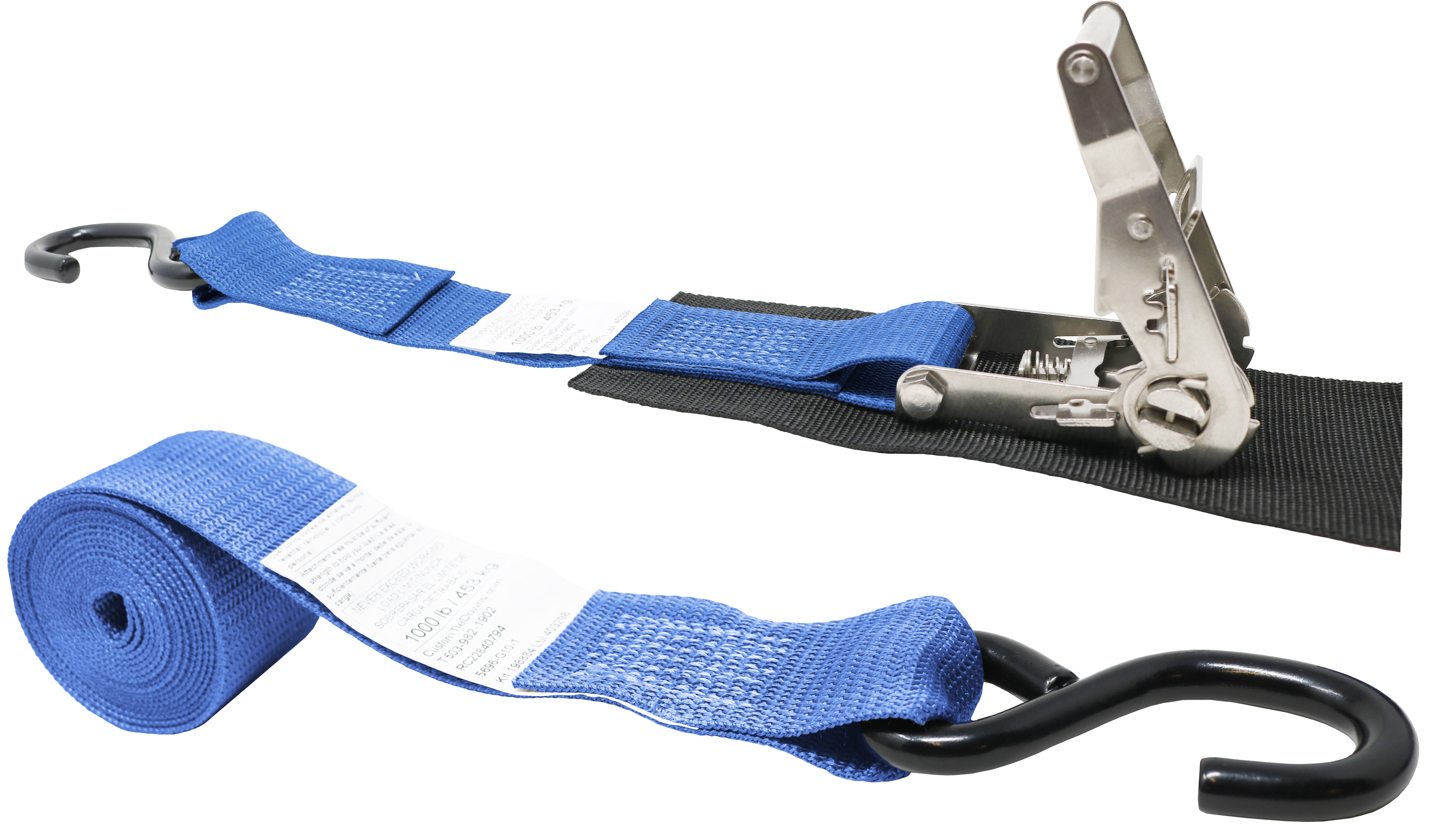 CustomTieDowns 2 Inch x 10 Foot Stainless Steel Ratchet Ratchet Strap