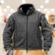 thumbnail image 5 of Men's Fleece Hoodie Sweatshirt Outwear Full Zip Jacket Warm Fuzzy Winter Coats With Hood Athletic Outwear, 5 of 5