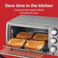 thumbnail image 2 of 4 - Slice Toaster Oven - Silver, Countertop, Stainless Steel, Broile, 2 of 8