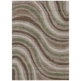 thumbnail image 2 of Addison Rugs Chantille Indoor/Outdoor Transitional Stripes Chocolate Machine Washable Rectangle Rug, 10' x 14', 2 of 8