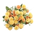 thumbnail image 2 of Flores de clavel artificiales, flor simulada, adorno reutilizable, realista para Café ligero, 2 of 8
