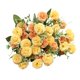 thumbnail image 2 of Elegante ramo de hortensias artificiales para interiores y exteriores, hogar y cocina. Café ligero, 2 of 8