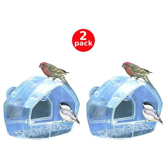 Birdscapes Clear Window Feeder 348 2 Pack
