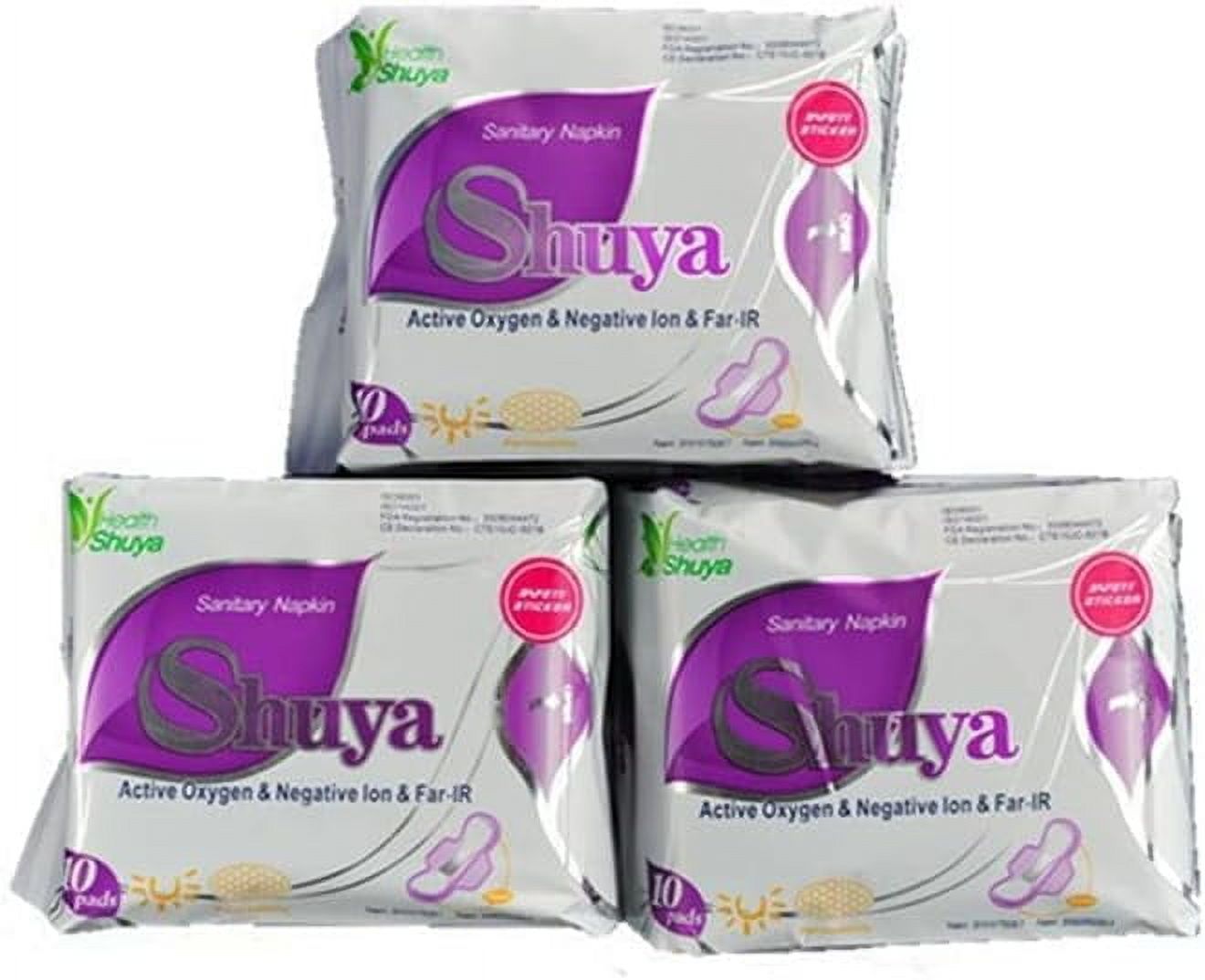 10 Packs Anion Sanitary Pads Daytime use Feminine Hygiene Product Cotton Sanitary Napkin Health Shuya Anion Panty Liner
