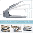thumbnail image 2 of 10 Pack Adjustable Shoe Rack, Stack Shoes, Shoe Organizer, Space Saving Shoe Rack Holder (Grey), 2 of 6