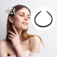 thumbnail image 6 of Unique Bargains 1pc Faux Crystal Headband Women Hairband Hair Accessories 0.59 Inch Wide Champagne Black, 6 of 7