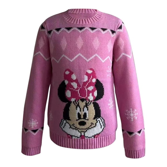 Suéter Navideño Minnie Mouse para Niña, Disney Tejido