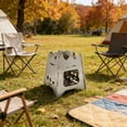 thumbnail image 5 of Folding Stainless Windproof Burning Stove Camping Furnaces Backpacking Picnics Firewood Stove Cooking Burners, 5 of 8