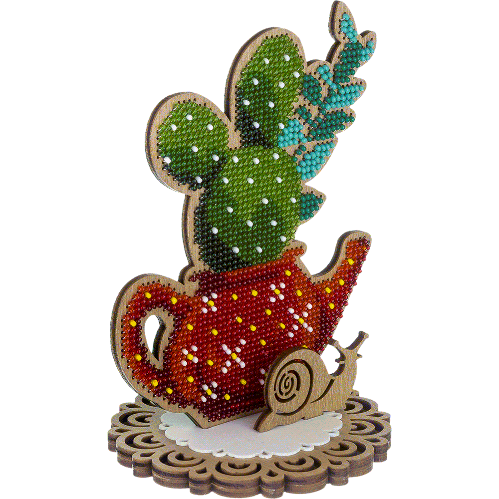 Bead embroidery kit on wood FLK-407