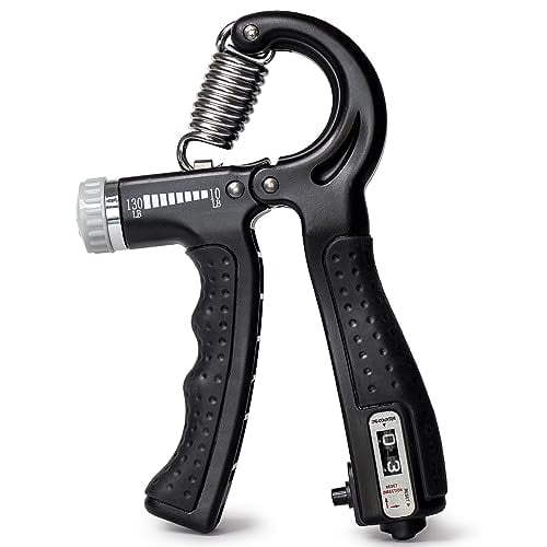 Hand Grip Strengthener Trainer - Hand Strengthener & Grip Strength - Forearm Grip Adjustable Resistance - Finger Stretcher, Hand Gripper, Finger Exerciser for Men/Women