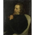 thumbnail image 2 of Jaroslav Cermak 20x24 Black Ornate Framed Double Matted Museum Art Print Titled: Guillaume Anne Van Der Brugghen (1812-91), Painter (1857), 2 of 5