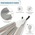 thumbnail image 3 of Vivere Double Sunbrella Hammock with Stand and Carry Bag - Dove, 3 of 6