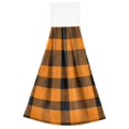 thumbnail image 7 of Haosy 2 Pack Kitchen Wash Cloths with Hanging Loops Absorbent Absorbent Quick Drying Hand Towels, Orange Scottish Tartan, 7 of 7