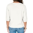 thumbnail image 4 of Half Sleeve Solid Color V Neck Women Casual Button Down Cardigan Knit Tops, 4 of 6