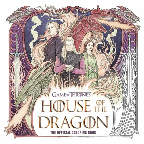 House of the Dragon: the Official Coloring Book, 80 pages (Paperback)