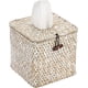 thumbnail image 1 of Caja de pañuelos cuadrada con diseño de algas marinas, tejida, decorativa para baño, para el hogar, la oficina, la mesa y el mostrador, 5.51 x 5.51 x 5.51 pulgadas, 1 of 7